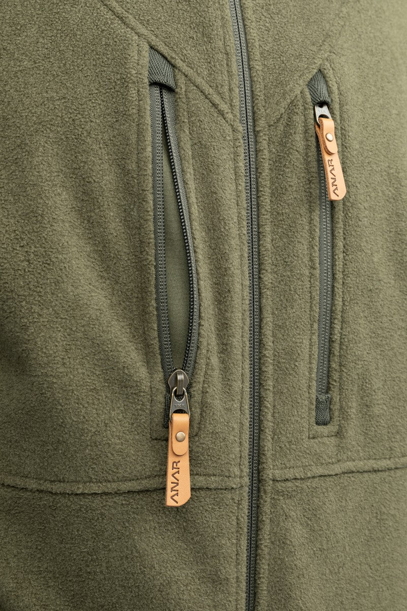Anar Herren Fleecejacke Uhkku Pro grün