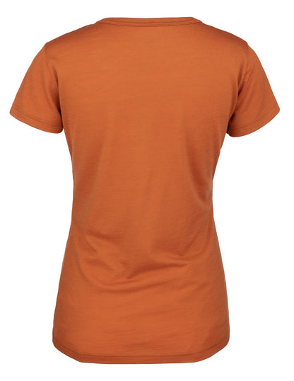 Anar Damen Merinowolle-T-Shirt Galda orange