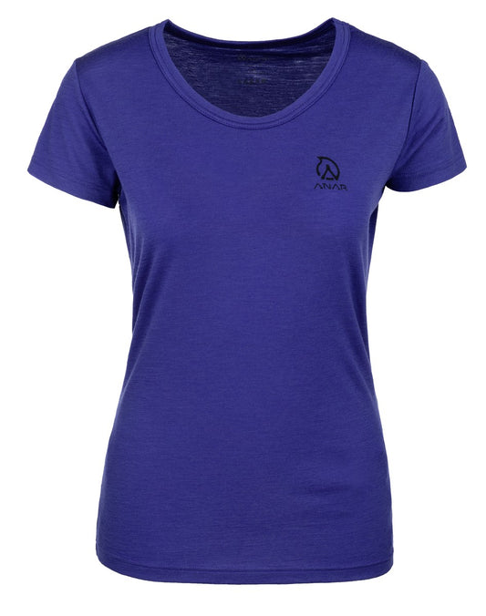 Anar Damen Merinowolle-T-Shirt Galda spectrum blau