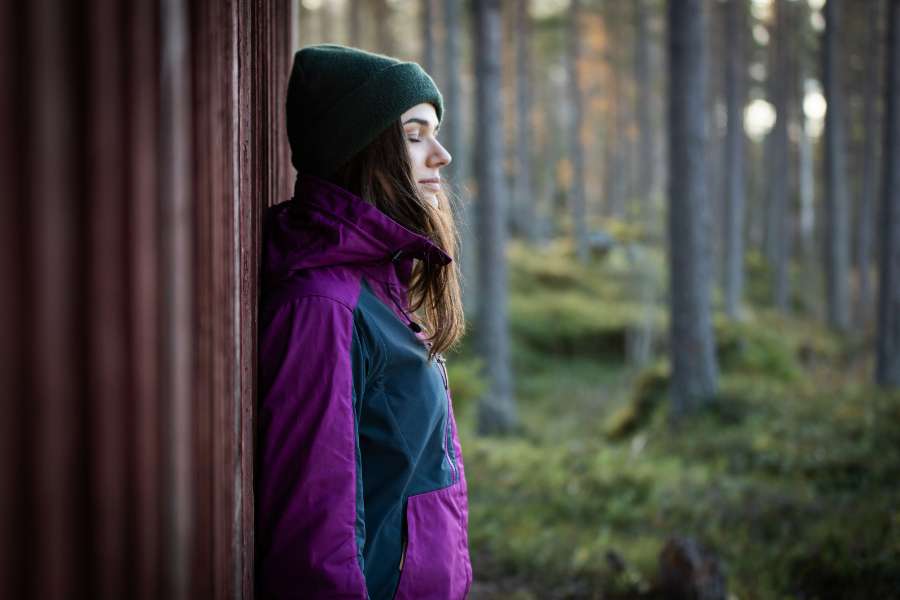 Anar Galda Damen Jacke violett