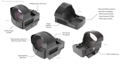 Hawke Frontier Reflexvisier 1x30, 3 MOA, Weaver/Docter (Noblex) Montage , Auto Ilumination Mode