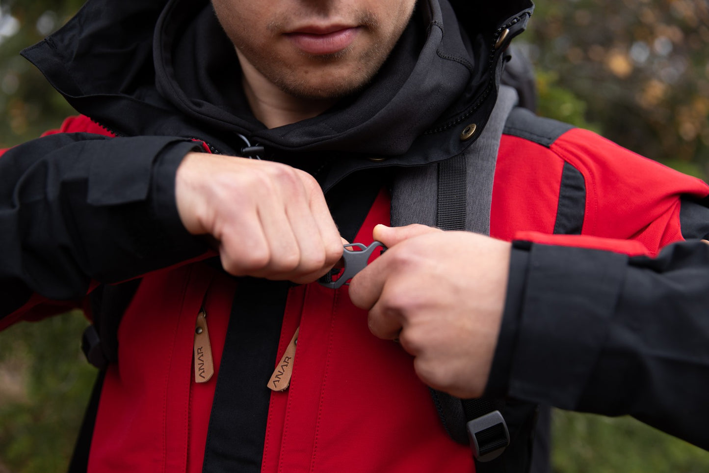 ANAR Herrenjacke MUORRA rot